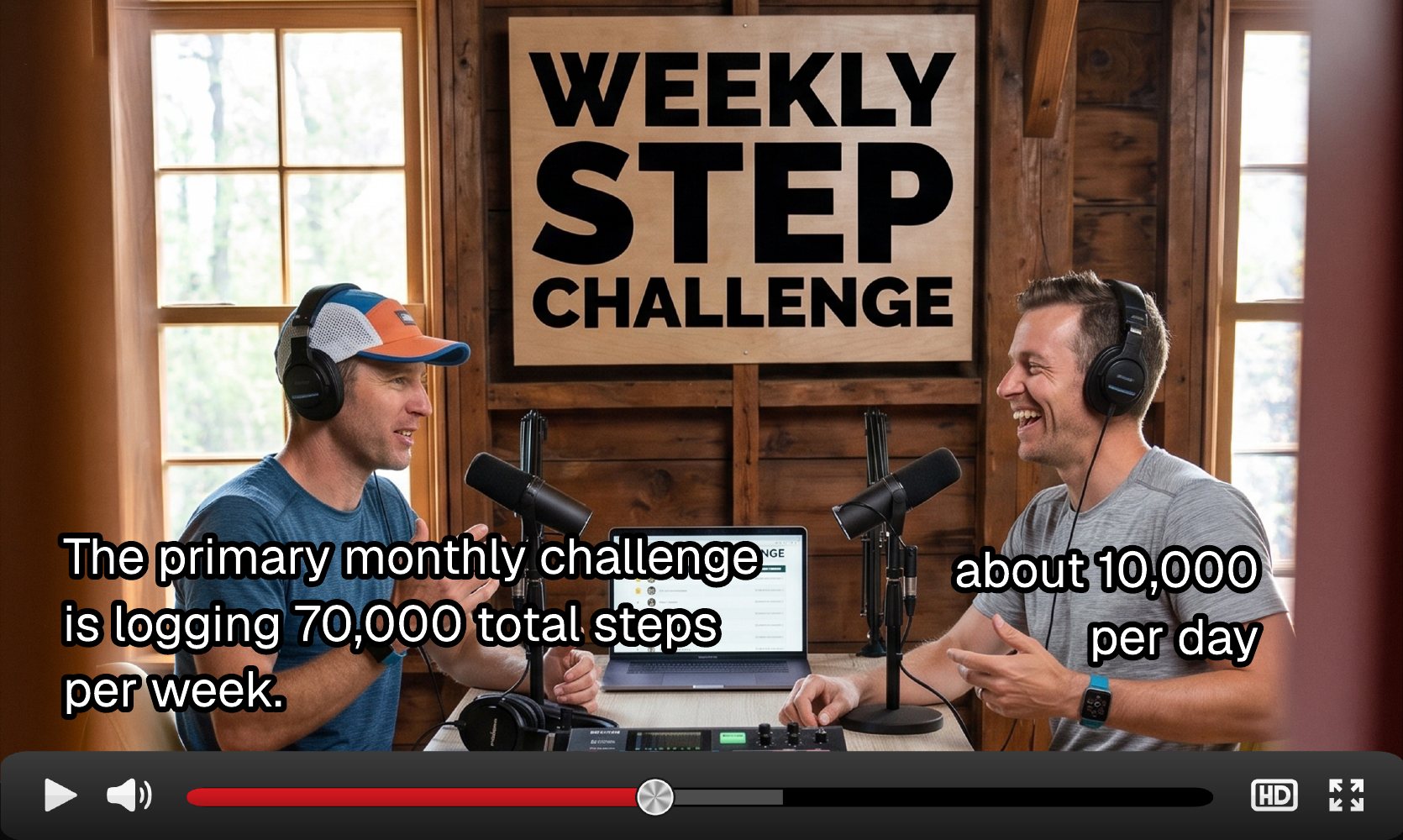 Master video: Weekly Step Challenge podcast